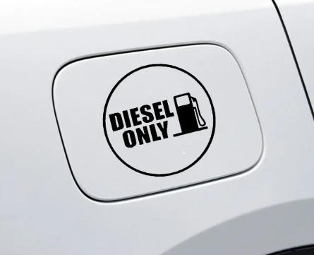 Diesel Only Vinyl Sticker (Black)